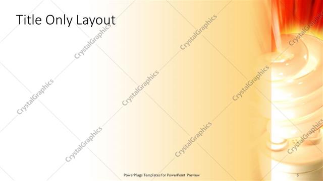 Title Only presentation slide layout