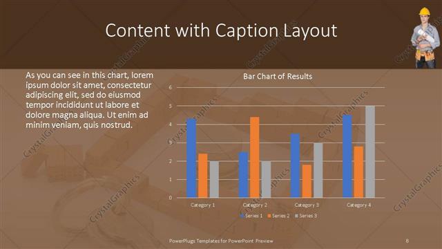 Content with Caption presentation slide layout