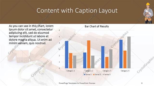 Content with Caption presentation slide layout