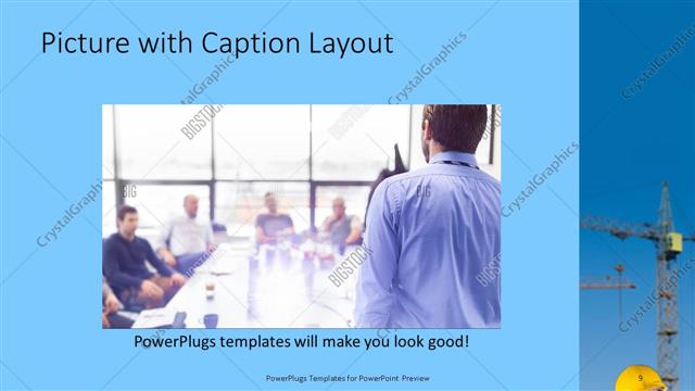 Picture with Caption presentation slide layout