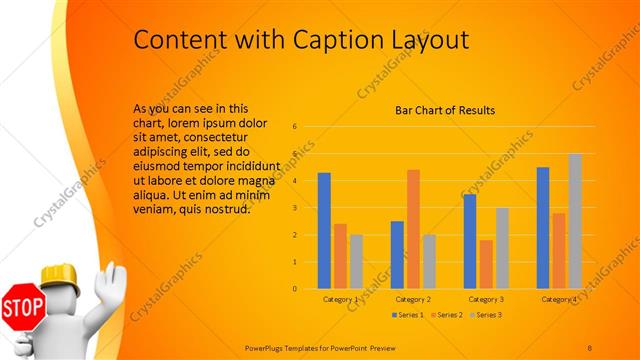 Content with Caption presentation slide layout