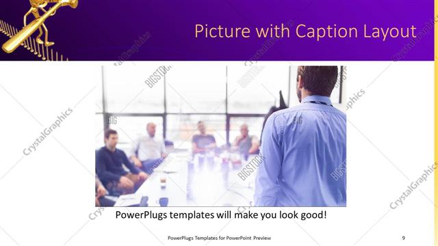 Picture with Caption presentation slide layout
