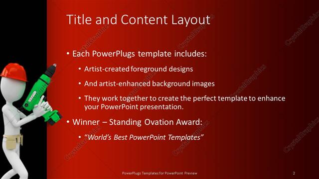Title and Content presentation slide layout