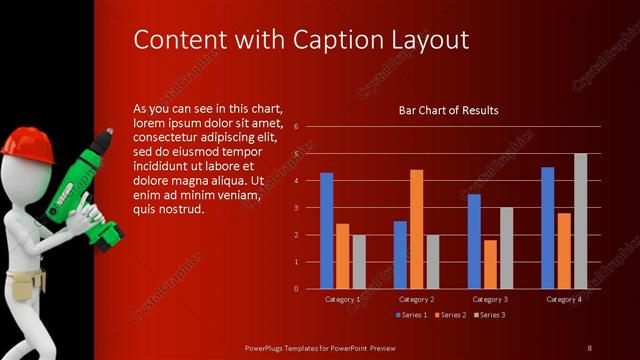 Content with Caption presentation slide layout