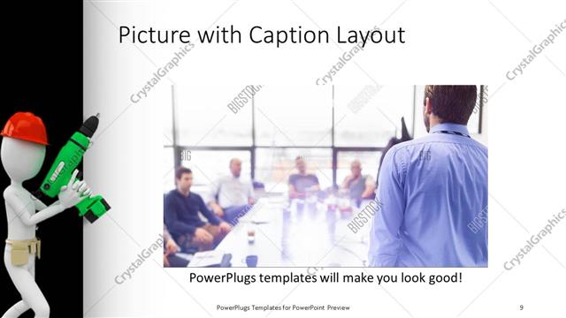 Picture with Caption presentation slide layout