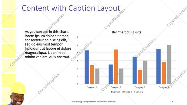 Content with Caption presentation slide layout