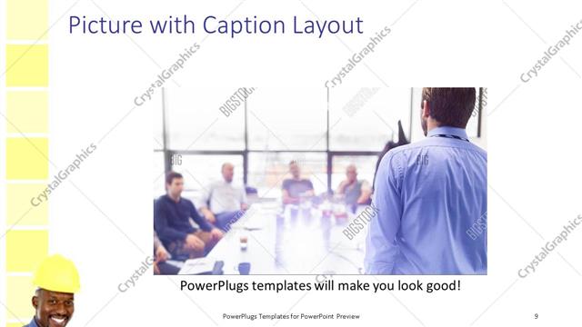 Picture with Caption presentation slide layout