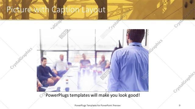 Picture with Caption presentation slide layout