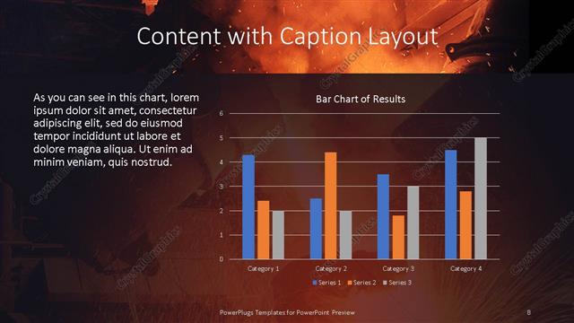 Content with Caption presentation slide layout
