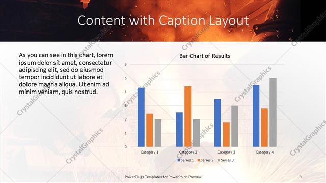 Content with Caption presentation slide layout
