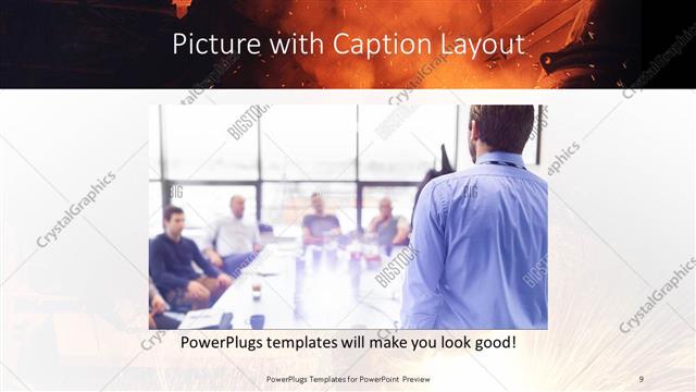 Picture with Caption presentation slide layout