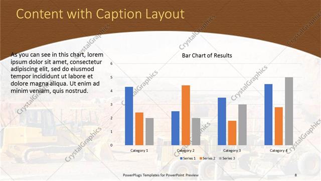 Content with Caption presentation slide layout