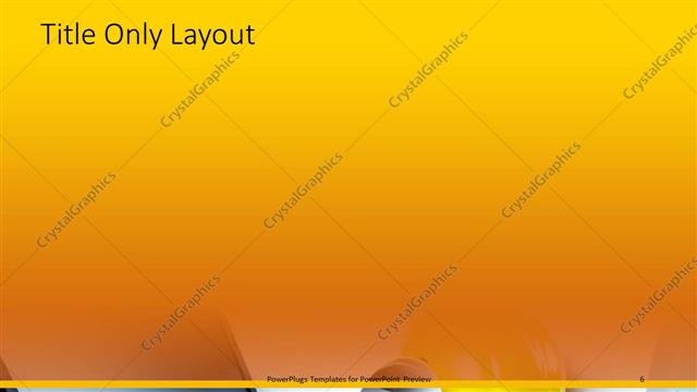 Title Only presentation slide layout