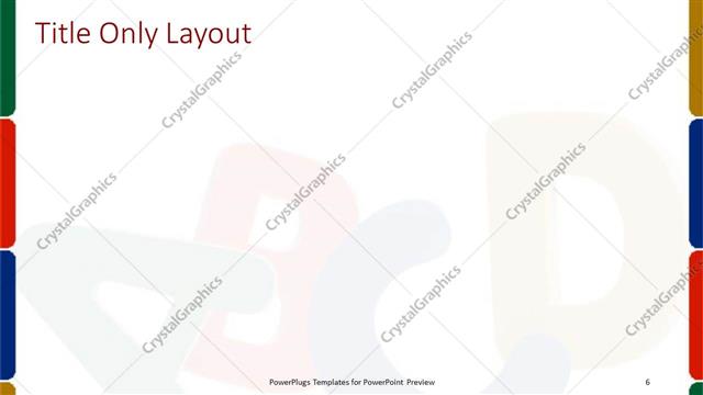 Title Only presentation slide layout