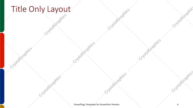 Title Only presentation slide layout