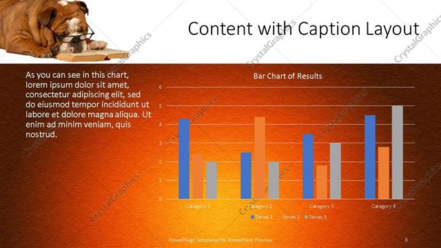 Content with Caption presentation slide layout