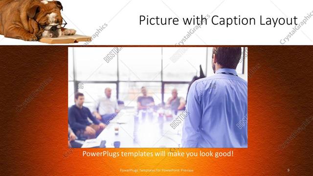 Picture with Caption presentation slide layout
