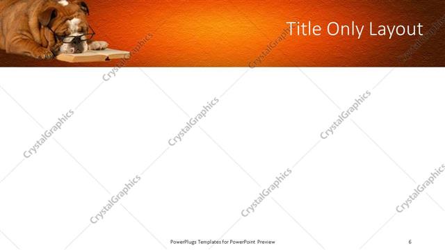 Title Only presentation slide layout