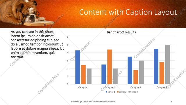 Content with Caption presentation slide layout