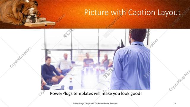 Picture with Caption presentation slide layout