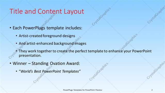 Title and Content presentation slide layout