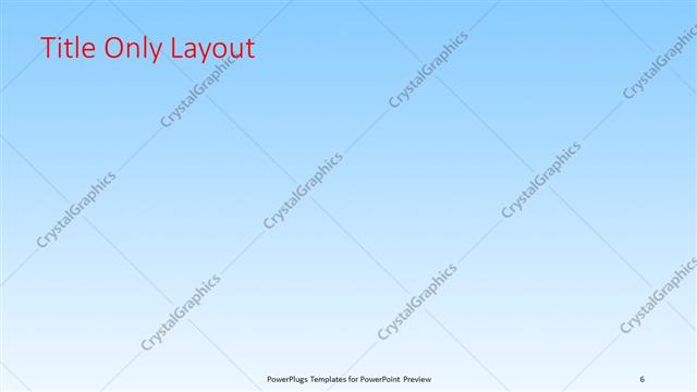 Title Only presentation slide layout