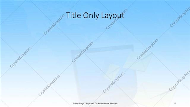 Title Only presentation slide layout