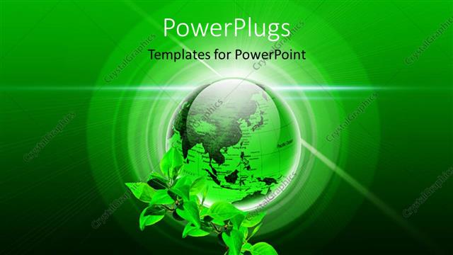  Presentation with environment protection - Environment protection design with globe