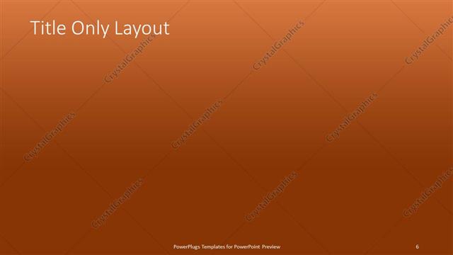 Title Only presentation slide layout