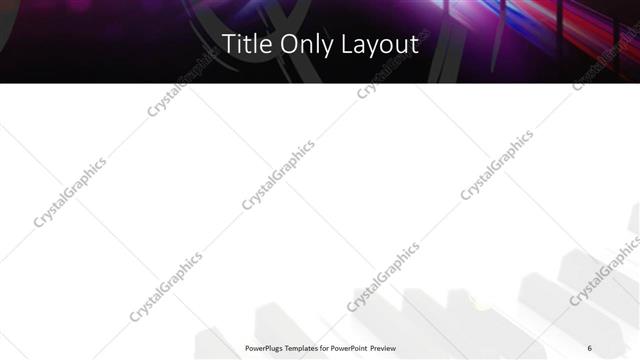 Title Only presentation slide layout