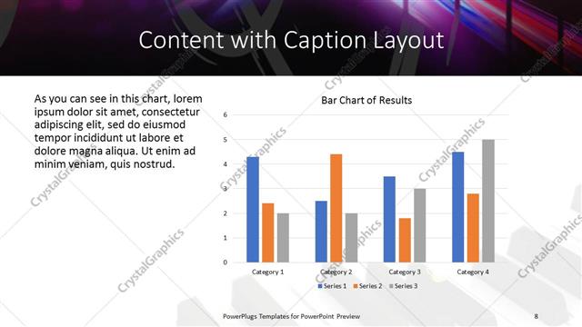 Content with Caption presentation slide layout