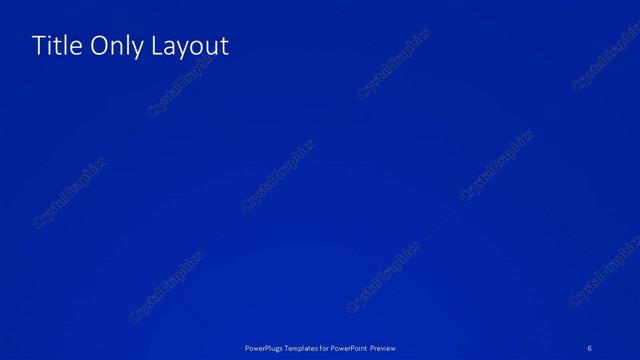 Title Only presentation slide layout