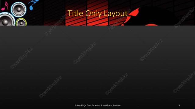 Title Only presentation slide layout