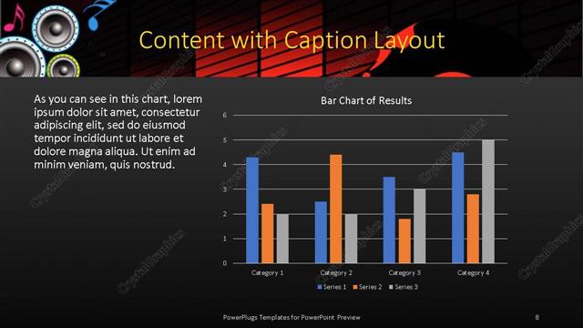 Content with Caption presentation slide layout