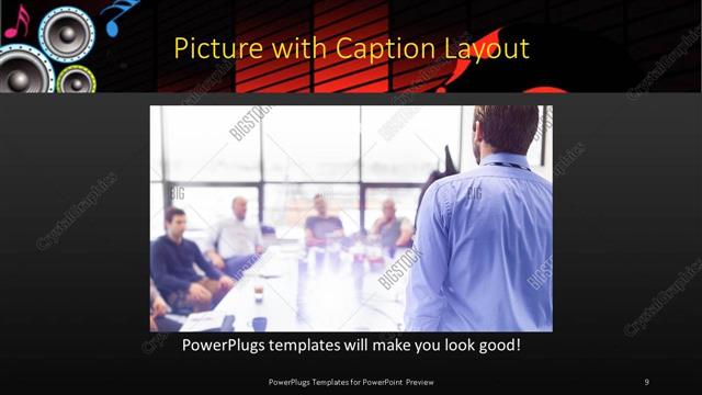 Picture with Caption presentation slide layout