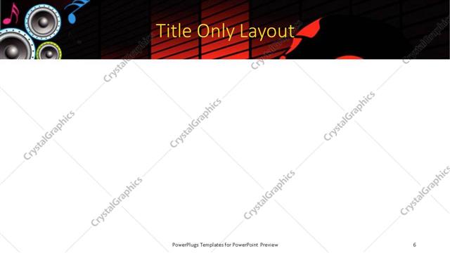 Title Only presentation slide layout
