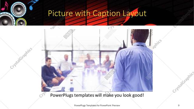 Picture with Caption presentation slide layout