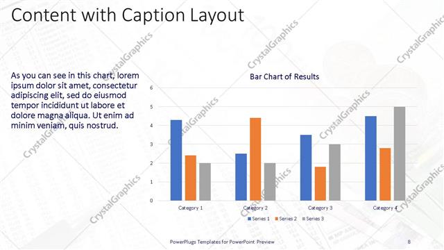 Content with Caption presentation slide layout