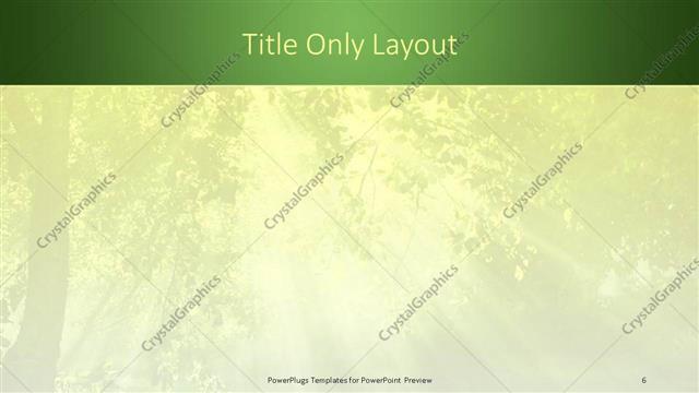 Title Only presentation slide layout