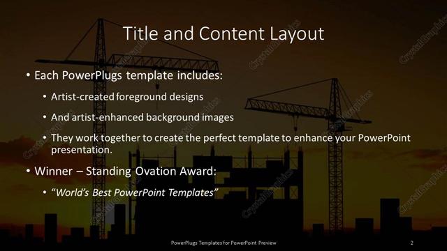 Title and Content presentation slide layout