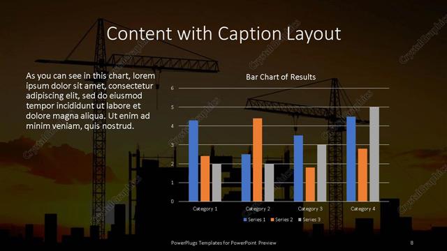 Content with Caption presentation slide layout