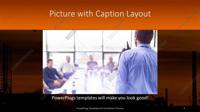 Picture with Caption presentation slide layout
