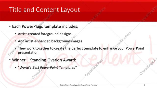 Title and Content presentation slide layout