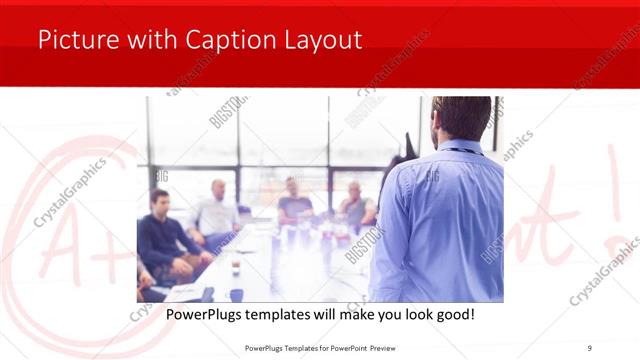Picture with Caption presentation slide layout