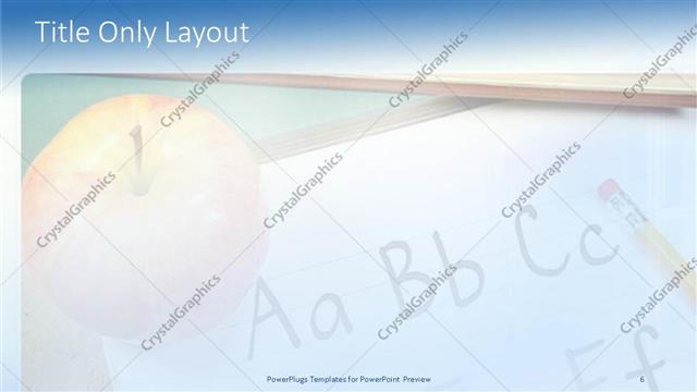 Title Only presentation slide layout