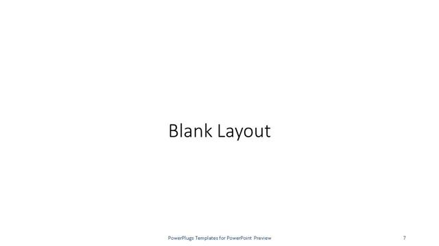Blank presentation slide layout