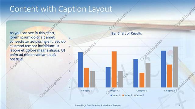 Content with Caption presentation slide layout