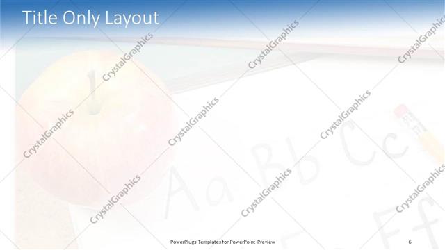 Title Only presentation slide layout