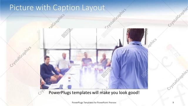 Picture with Caption presentation slide layout