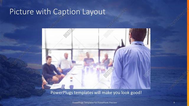 Picture with Caption presentation slide layout